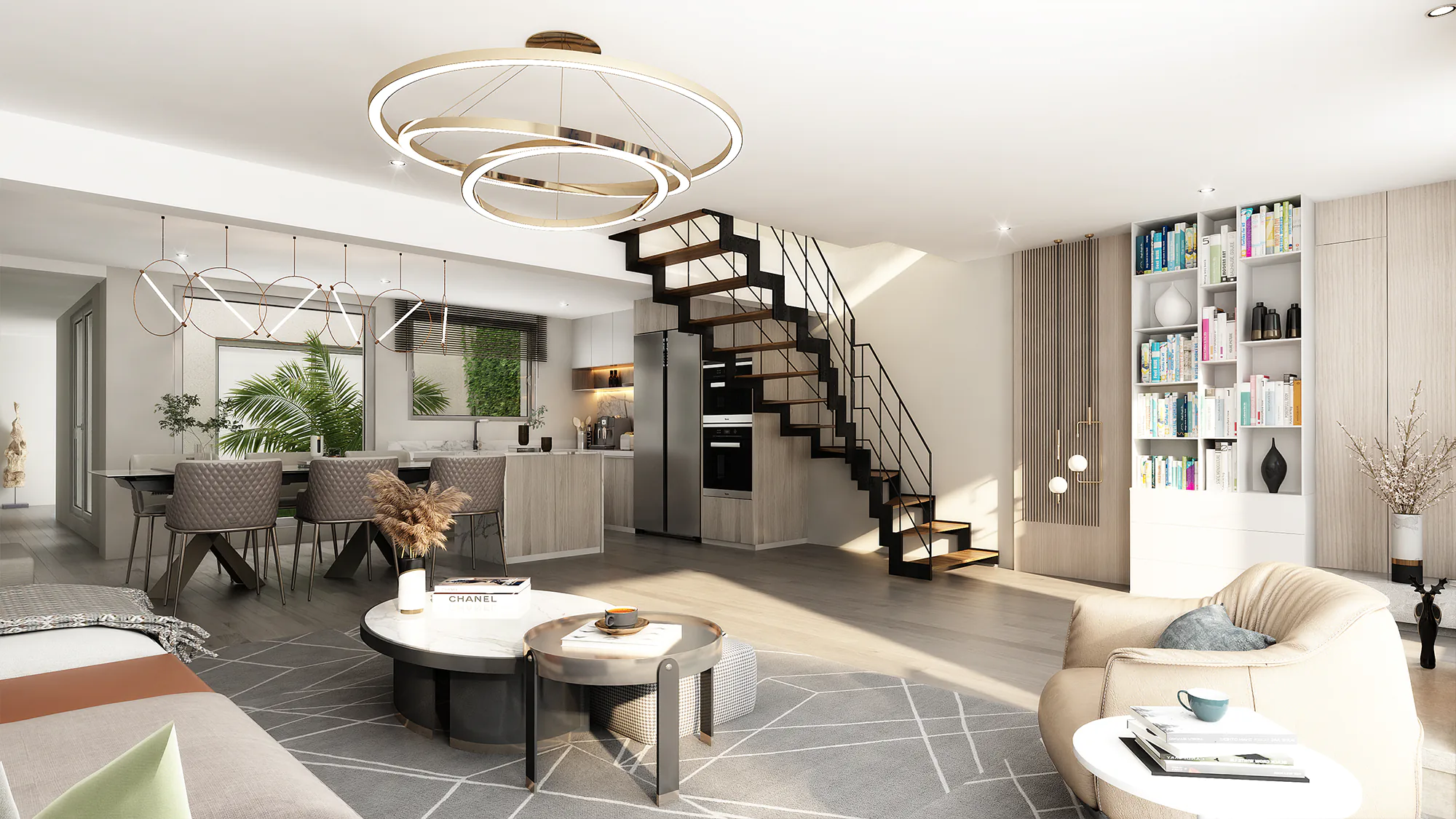 3D architectural rendering and visualization — hero render