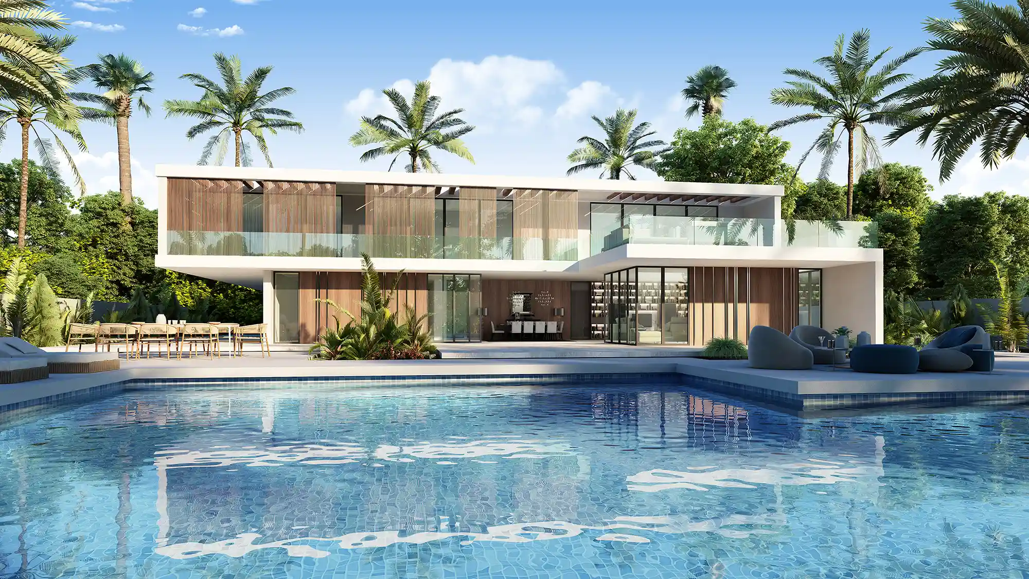 3D architectural rendering and visualization — hero render