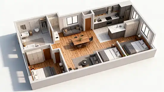 3D Floorplan Rendering