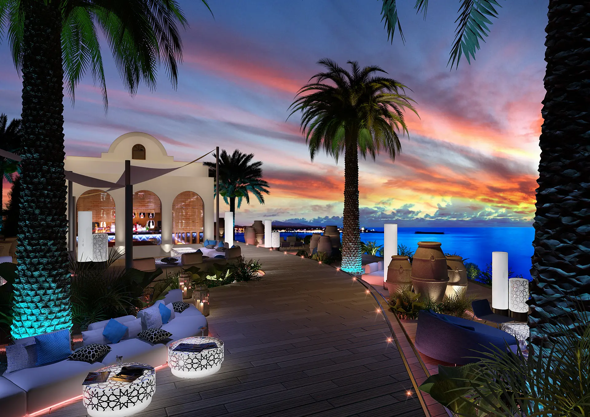 Arabian & Moroccan Hospitality Interior Visualization — render 7