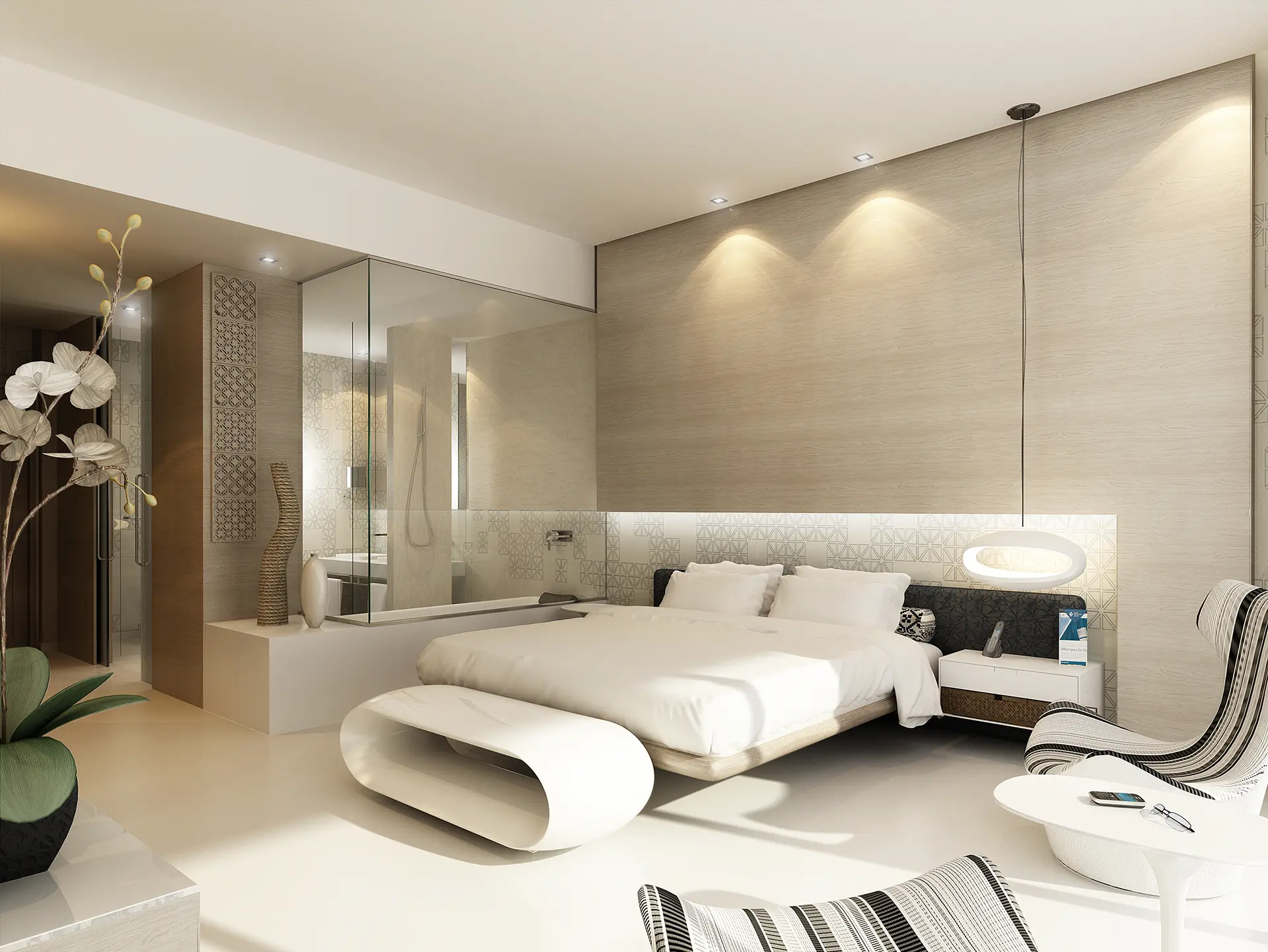 Luxury Hotel Suite Interior Visualization in Dubai