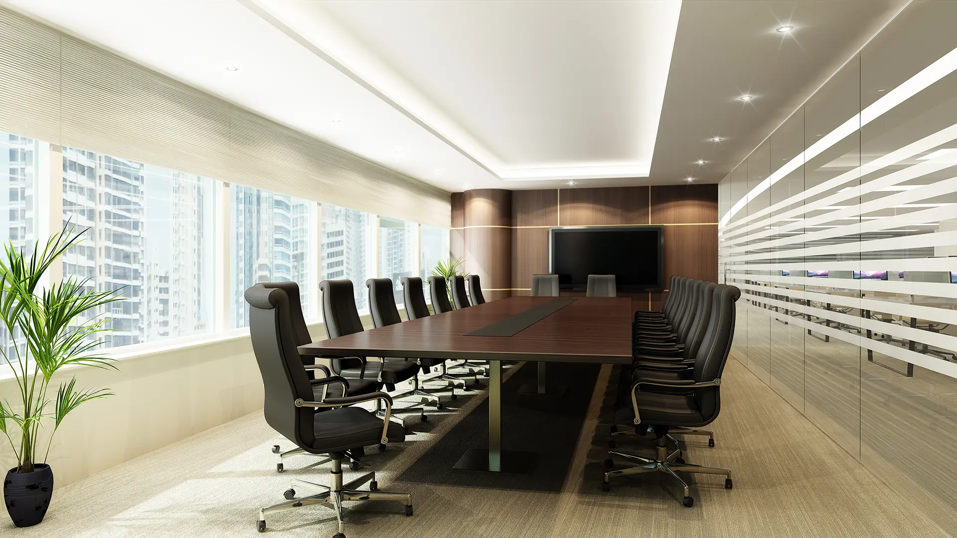 Executive Office Interior Visualization in Burj Khalifa, Dubai — render 2