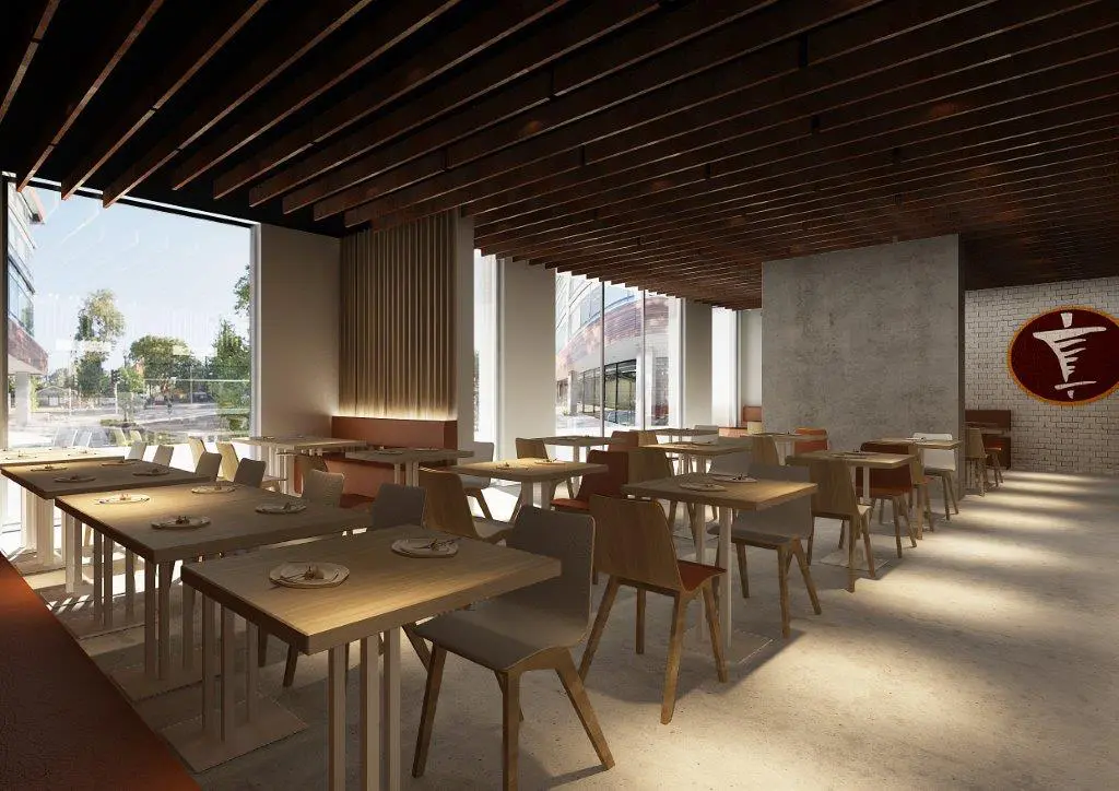 Vibrant Restaurant Chain & Food Court 3D Visualization (Dubai) — render 3