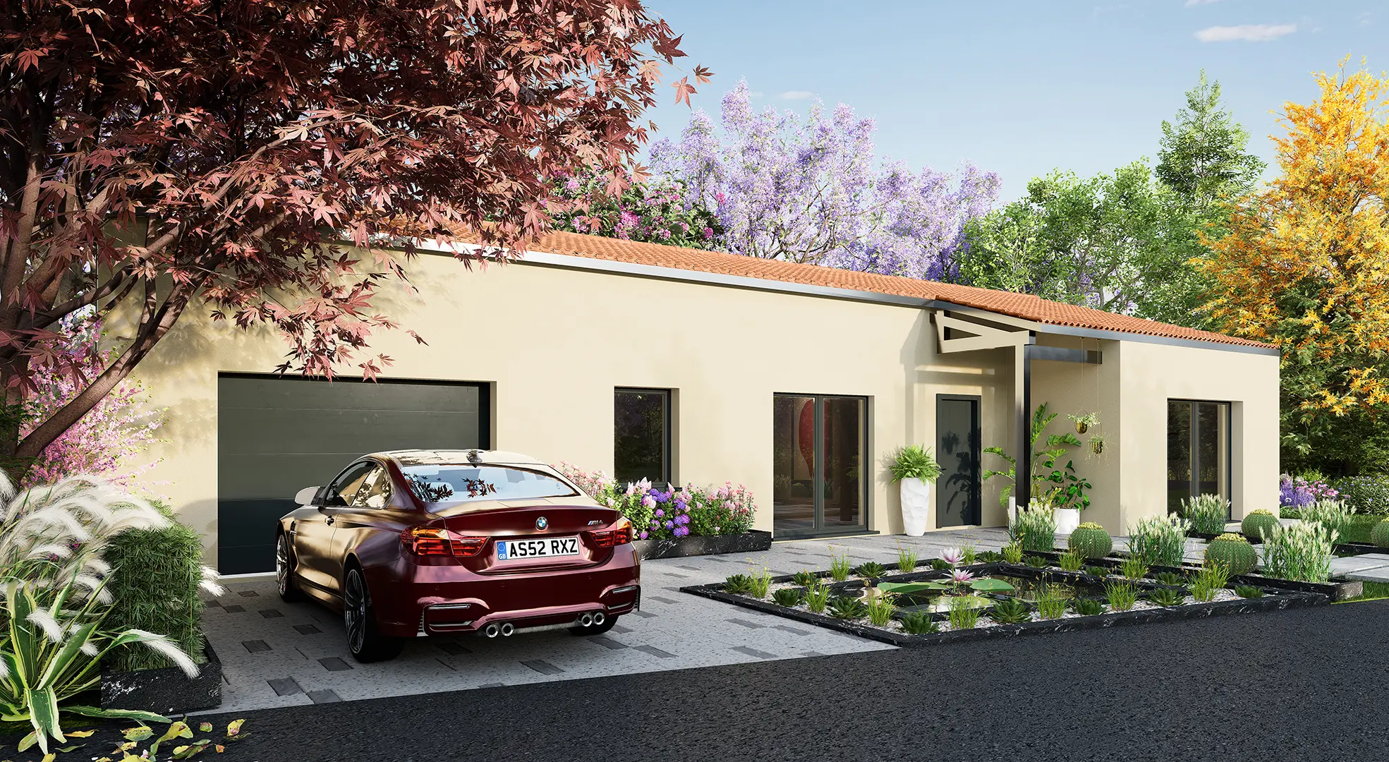 European Single-Story Villa Visualization for Real Estate Marketing — render 2