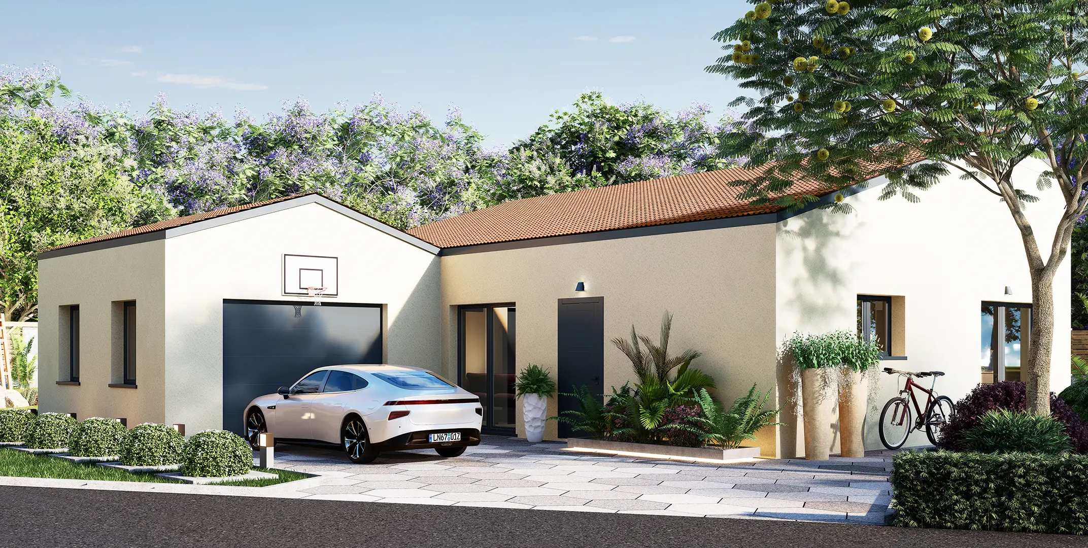 European Single-Story Villa Visualization for Real Estate Marketing — render 1