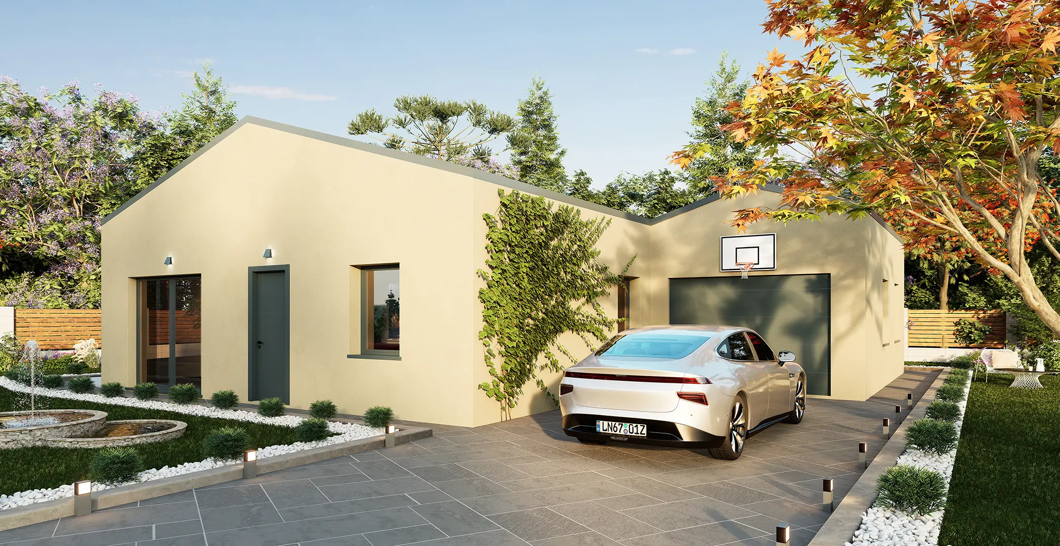 European Single-Story Villa Visualization for Real Estate Marketing — render 3